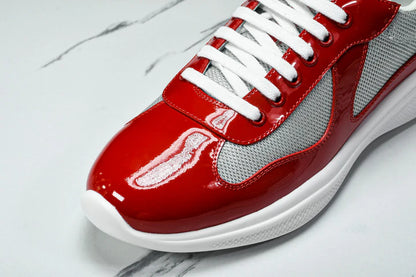 Prada America's Cup Sneaker 'Red Silver'