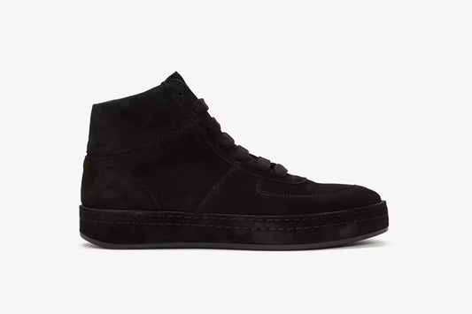 High Top Classic Military Black Suede Sneaker