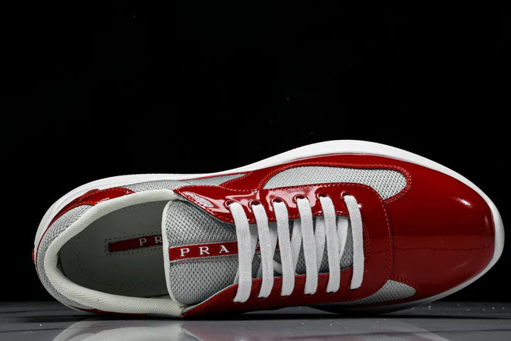 Prada America's Cup Sneaker 'Red Silver'