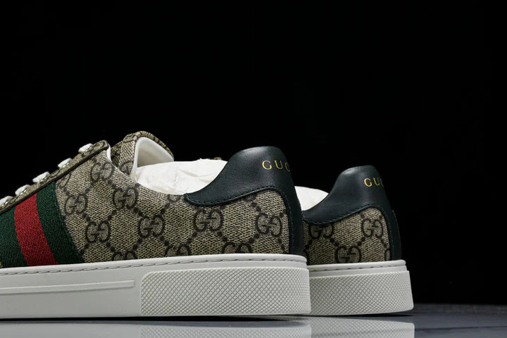 Guссi Ace Web 'Beige Monogram'