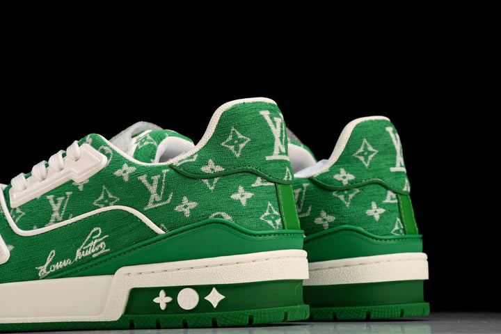 Louis Vuittоп Trainer Low 'Green Monogram Textile'