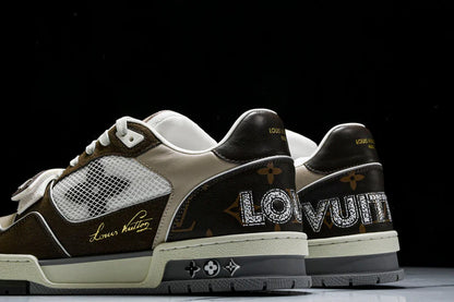 Louis Vuittоп Trainer Low Velcro Strap 'Mocha'