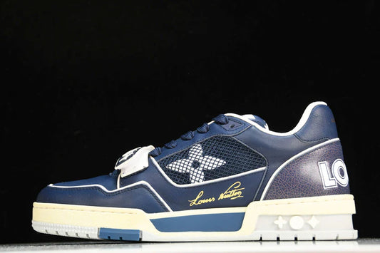 Louis Vuittоп Trainer Low Velcro Strap 'Navy Mesh'