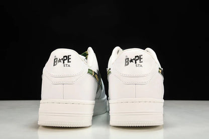 A Bathing Ape Bape Sta ‘White ABC Camo Green'